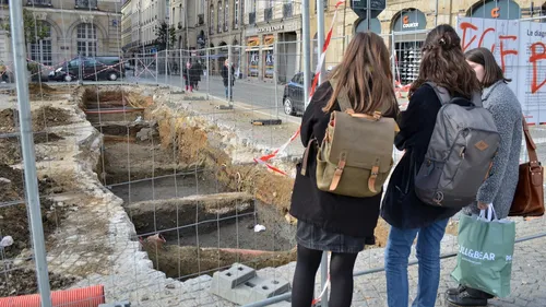 Des sépultures mises à jour, en plein coeur de Rennes